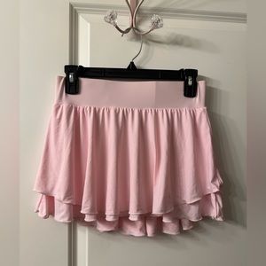 Athletic Tennis Skirt with Pockets (Pink)